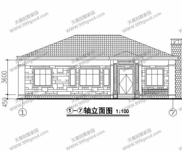 3套造價18萬的一層自建房圖紙