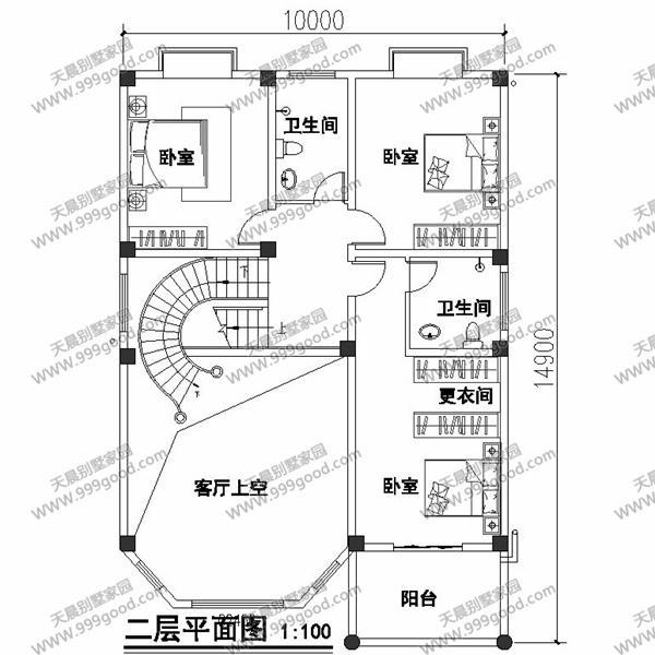 6套面寬10米左右的別墅圖紙，用地面寬小就這樣建！
