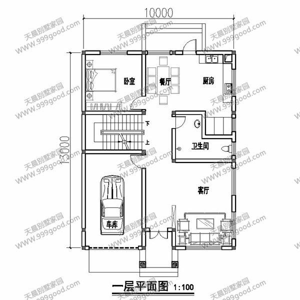 6套面寬10米左右的別墅圖紙，用地面寬小就這樣建！