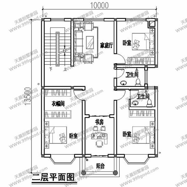 6套面寬10米左右的別墅圖紙，用地面寬小就這樣建！