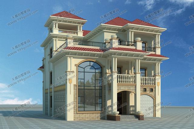 6套面寬10米左右的別墅圖紙，用地面寬小就這樣建！