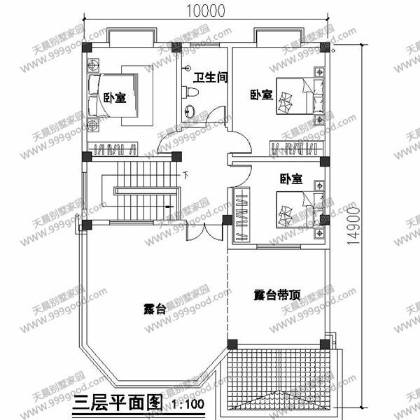6套面寬10米左右的別墅圖紙，用地面寬小就這樣建！