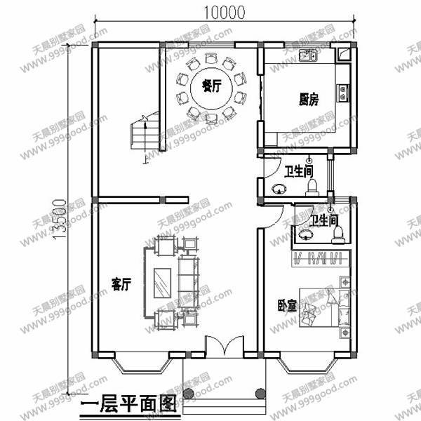 6套面寬10米左右的別墅圖紙，用地面寬小就這樣建！