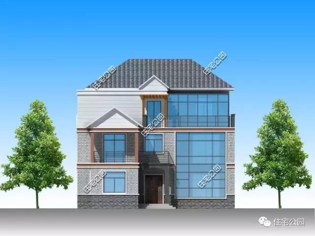 35萬(wàn)就能蓋起這樣一棟別墅，3層設(shè)計(jì)還帶挑空客廳，喜歡嗎？