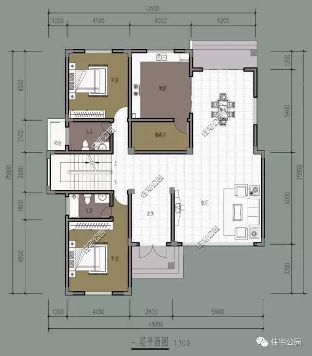 35萬(wàn)就能蓋起這樣一棟別墅，3層設(shè)計(jì)還帶挑空客廳，喜歡嗎？