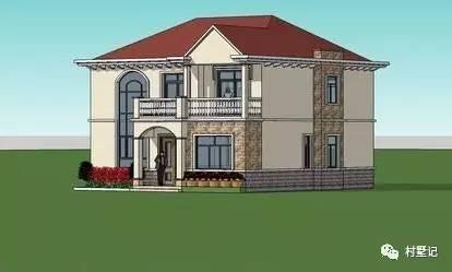 安徽網(wǎng)友為父母自建二層復(fù)式農(nóng)村別墅，美得不敢看