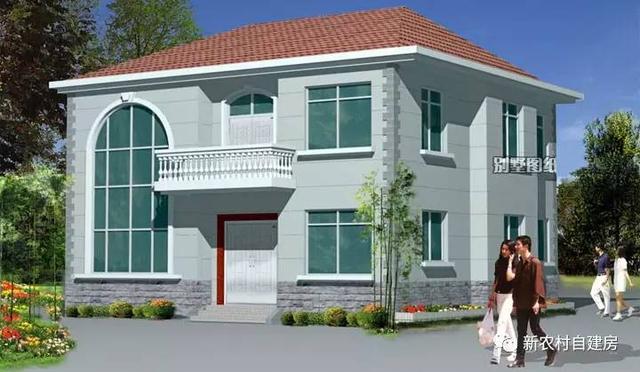 12x11米的二層農(nóng)村別墅，7室3衛(wèi)，人再多也住得下