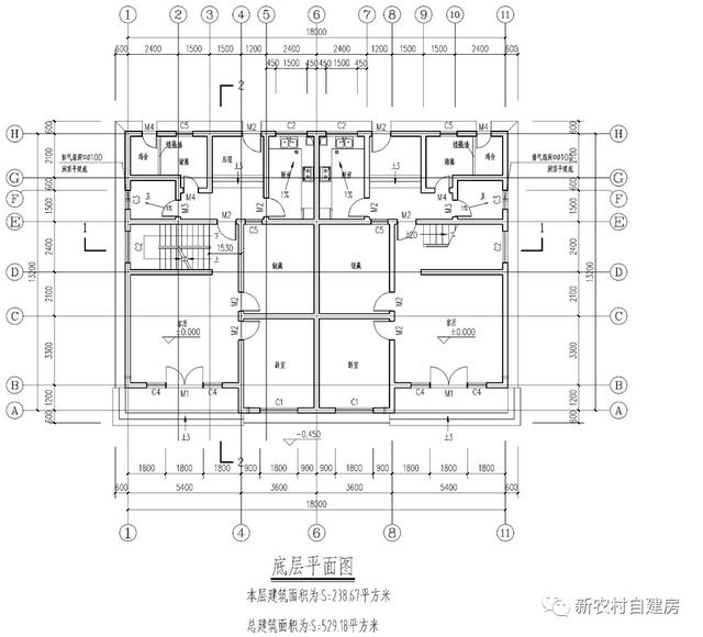 帶后院和豬圈，簡(jiǎn)單的雙拼別墅，農(nóng)村還有養(yǎng)豬的嗎