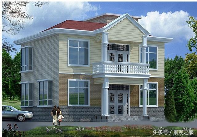 新農(nóng)村兩層小別墅設(shè)計(jì)圖 農(nóng)村二層自建房屋cad設(shè)計(jì)圖