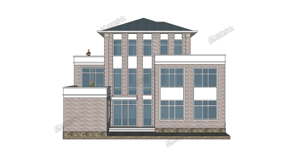 三層農(nóng)村自建民宅，專為兩代人居住設(shè)計(jì)