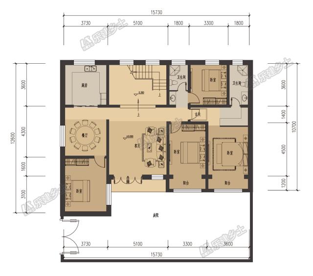 三層農(nóng)村自建民宅，專為兩代人居住設(shè)計(jì)