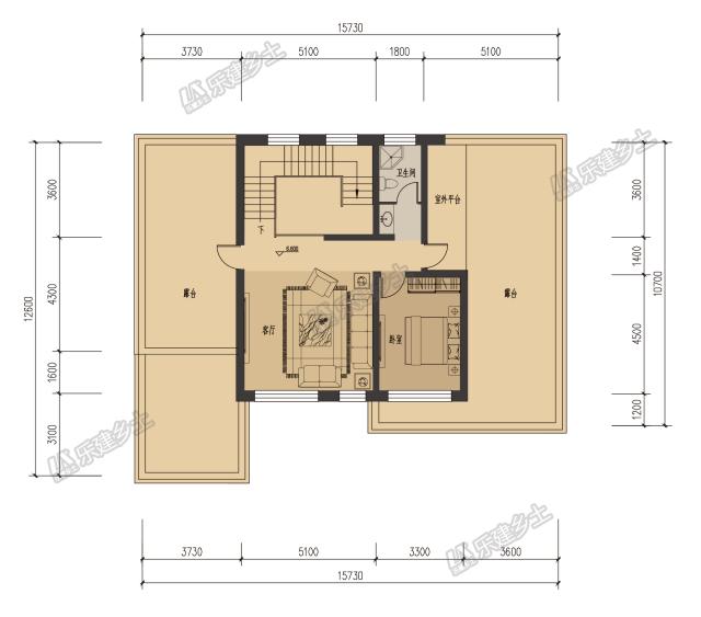 三層農(nóng)村自建民宅，專為兩代人居住設(shè)計(jì)