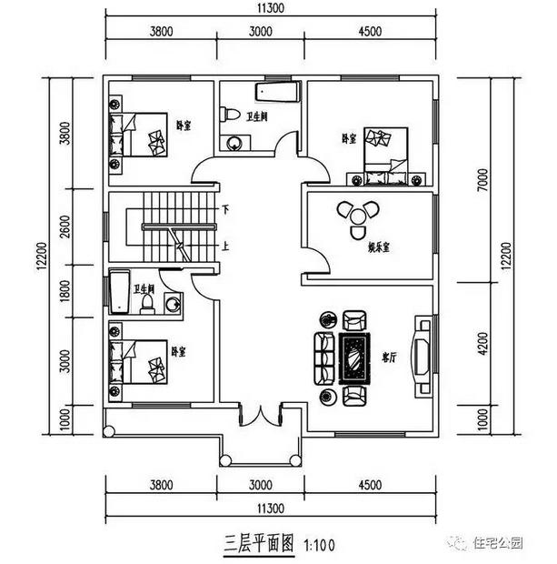 農(nóng)村自建3層別墅，8間臥室再也不怕兄弟多不夠住了！