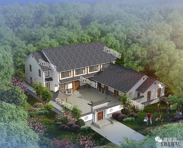 擁有一棟中式別墅，是多少人的夢想，建一個溫馨恬靜的安樂窩度過慢悠悠的溫暖歲月。