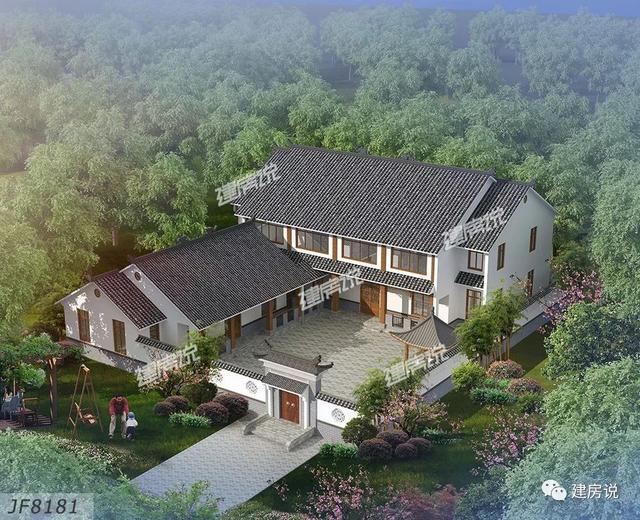 擁有一棟中式別墅，是多少人的夢想，建一個溫馨恬靜的安樂窩度過慢悠悠的溫暖歲月。