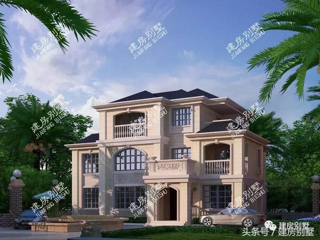 3棟三層農(nóng)村別墅設(shè)計(jì)圖，簡約大氣，無論蓋哪一棟都能讓你倍有面兒