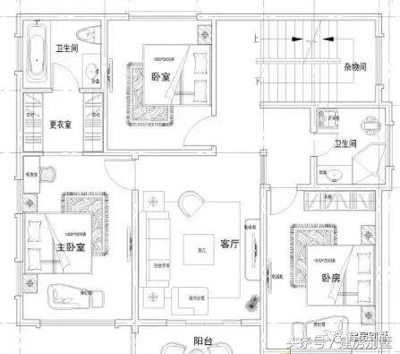 借錢也要蓋的一款別墅圖，房子周正外觀大氣，太值了