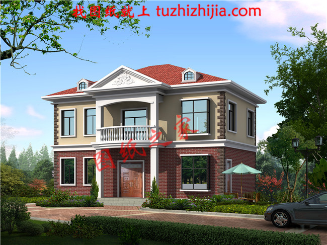 新農村兩層樓房設計圖，占地110平米，戶型簡單實用