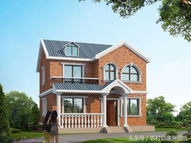 4款小戶型別墅圖，100平以內(nèi)的二層農(nóng)村房，又精致又溫馨，造價(jià)不貴隨便建