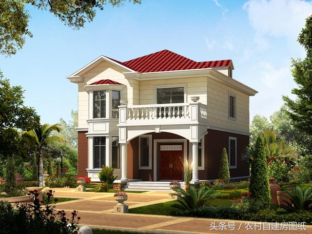 4款小戶型別墅圖，100平以內(nèi)的二層農(nóng)村房，又精致又溫馨，造價(jià)不貴隨便建