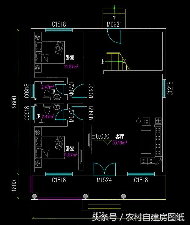 4款小戶型別墅圖，100平以內(nèi)的二層農(nóng)村房，又精致又溫馨，造價(jià)不貴隨便建