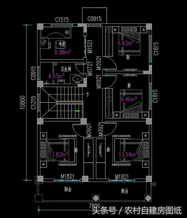 4款小戶型別墅圖，100平以內(nèi)的二層農(nóng)村房，又精致又溫馨，造價(jià)不貴隨便建
