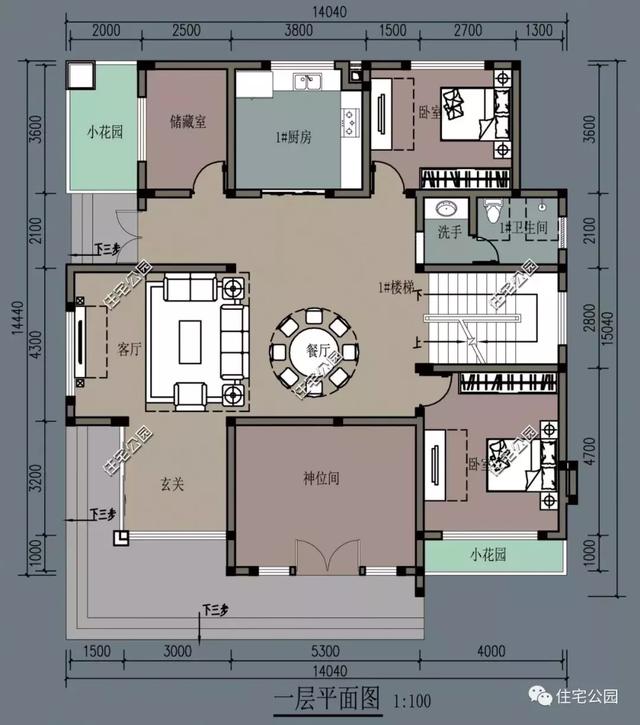 14×14米二層別墅圖，時尚而具有藝術(shù)氣質(zhì)的外觀造型，讓人印象深刻。