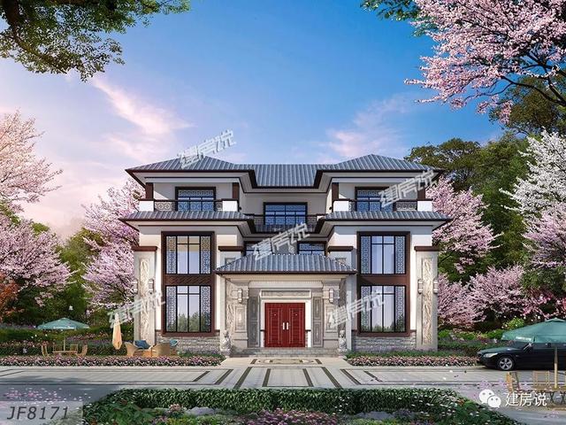 三層新中式別墅圖，顏值和布局都堪稱別墅中的轟炸機(jī)，擁有這樣的房子簡直是人生贏家啊