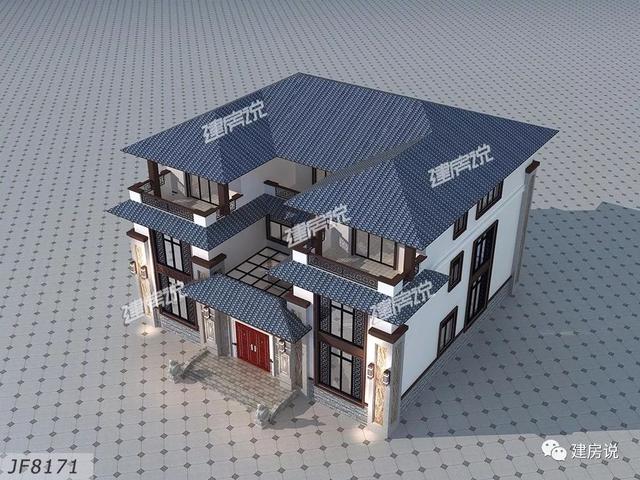 三層新中式別墅圖，顏值和布局都堪稱別墅中的轟炸機(jī)，擁有這樣的房子簡直是人生贏家啊