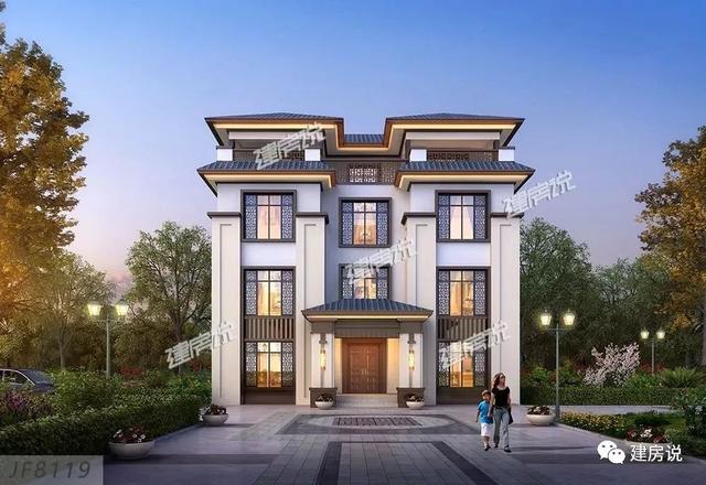 三層新中式別墅圖，顏值和布局都堪稱別墅中的轟炸機(jī)，擁有這樣的房子簡直是人生贏家啊