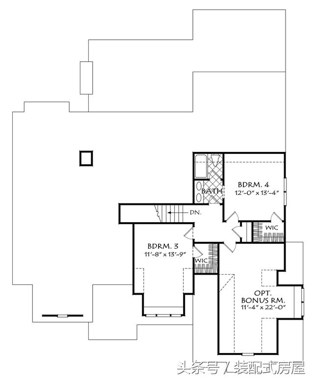 5款歐式坡頂輕鋼龍骨別墅配平面圖，有興趣的可以參考一下