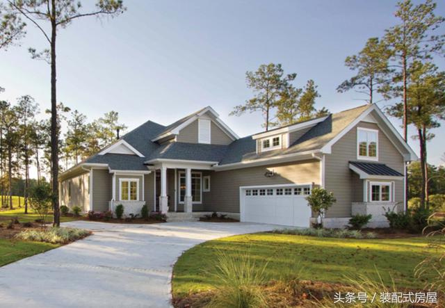 5款歐式坡頂輕鋼龍骨別墅配平面圖，有興趣的可以參考一下