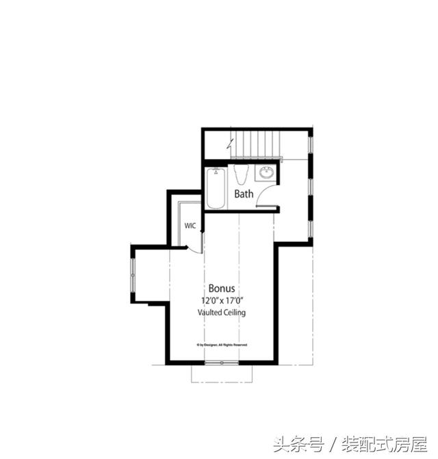 5款歐式坡頂輕鋼龍骨別墅配平面圖，有興趣的可以參考一下