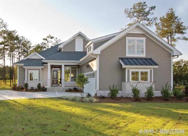 5款歐式坡頂輕鋼龍骨別墅配平面圖，有興趣的可以參考一下