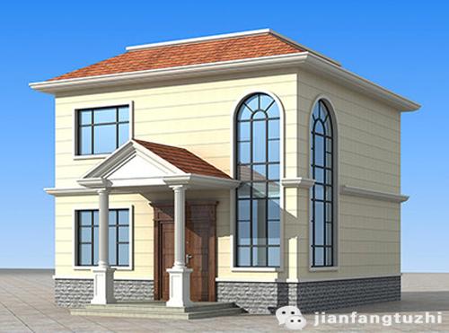 二層小戶型帶挑空客廳自建房全套施工圖，15萬80㎡1廳2室建筑結(jié)構(gòu)水電齊