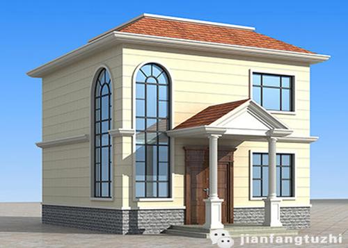 二層小戶型帶挑空客廳自建房全套施工圖，15萬80㎡1廳2室建筑結(jié)構(gòu)水電齊