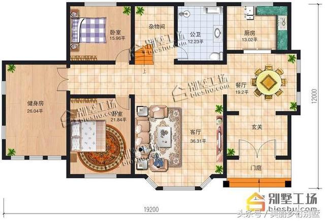 二層簡(jiǎn)歐風(fēng)格復(fù)式別墅圖，空間寬敞，住起來(lái)更舒心。