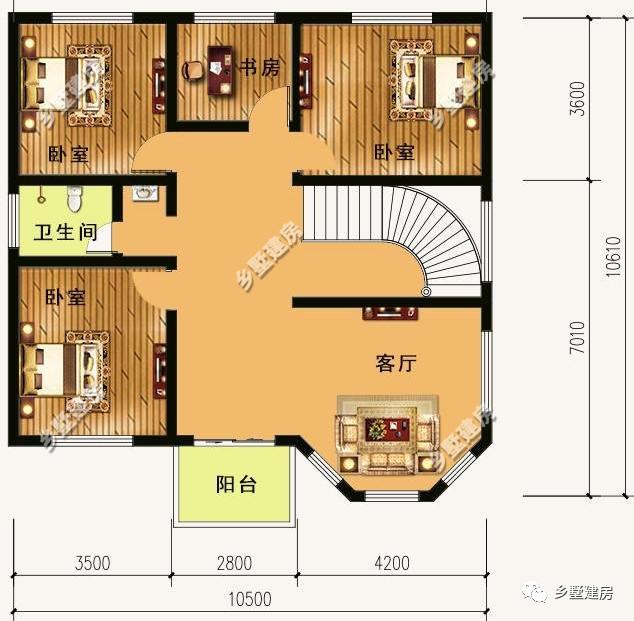6款農(nóng)村二層別墅圖，最高造價(jià)只要20萬(wàn)，你確定不了解一下嗎？
