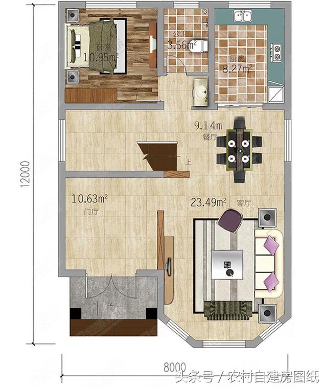 二層農(nóng)村小別墅設計圖，20萬買不了房買不了好車，建套這樣的小別墅可好？