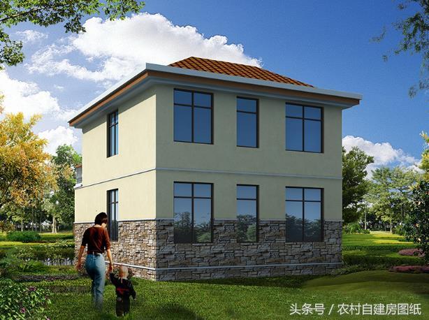 二層農(nóng)村小別墅設計圖，20萬買不了房買不了好車，建套這樣的小別墅可好？