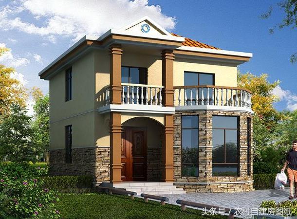 二層農(nóng)村小別墅設計圖，20萬買不了房買不了好車，建套這樣的小別墅可好？