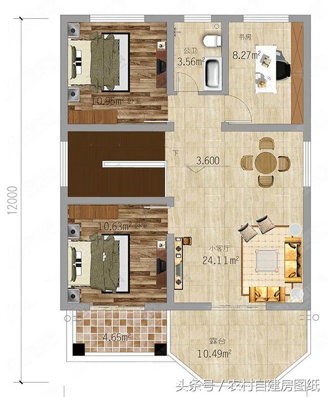 二層農(nóng)村小別墅設計圖，20萬買不了房買不了好車，建套這樣的小別墅可好？