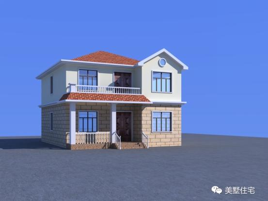 15款二層別墅圖，戶型方正施工簡單，主體造價最低只要18萬，性價超高的啊