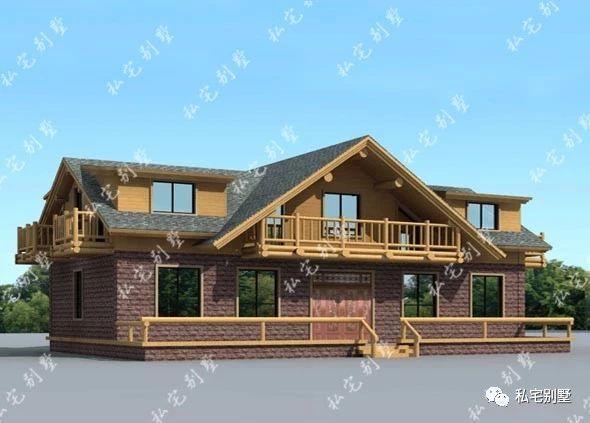 兩層實用歐式風(fēng)情多陽臺農(nóng)村自建房設(shè)計圖，超有特點