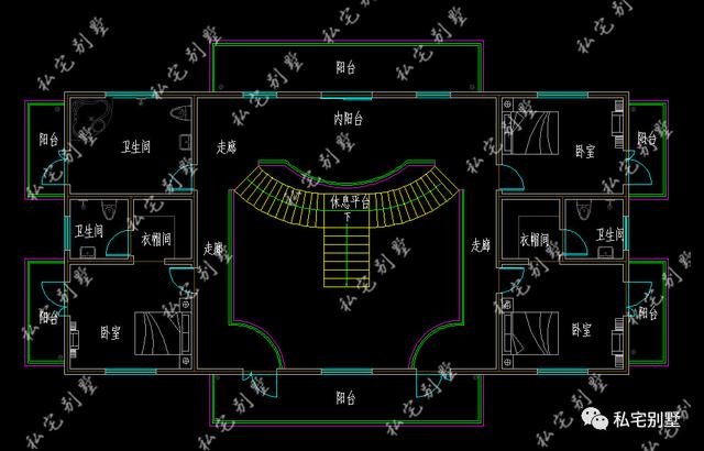 兩層實用歐式風(fēng)情多陽臺農(nóng)村自建房設(shè)計圖，超有特點