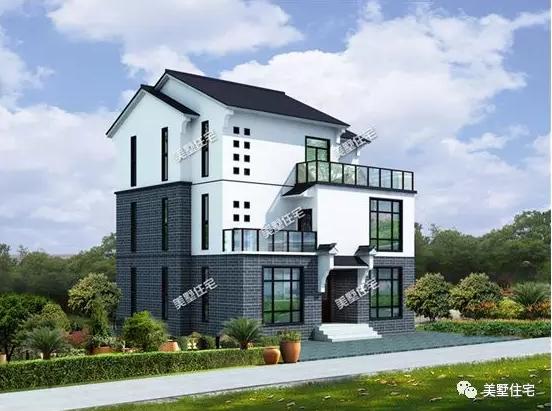 115平的新農(nóng)村中式別墅設(shè)計(jì)圖，外觀出挑，內(nèi)部傳統(tǒng)，自建一棟調(diào)整過(guò)后的新中式別墅，品位不俗