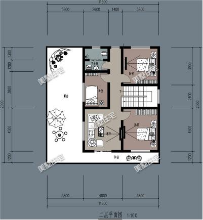 11X12米簡約歐式別墅設(shè)計圖，車庫露臺樣樣有，有這樣一套別墅，還怕找不到女朋友嗎？