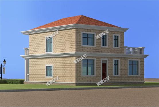 11X12米簡約歐式別墅設(shè)計圖，車庫露臺樣樣有，有這樣一套別墅，還怕找不到女朋友嗎？