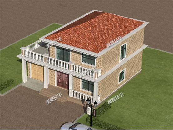 11X12米簡約歐式別墅設(shè)計圖，車庫露臺樣樣有，有這樣一套別墅，還怕找不到女朋友嗎？
