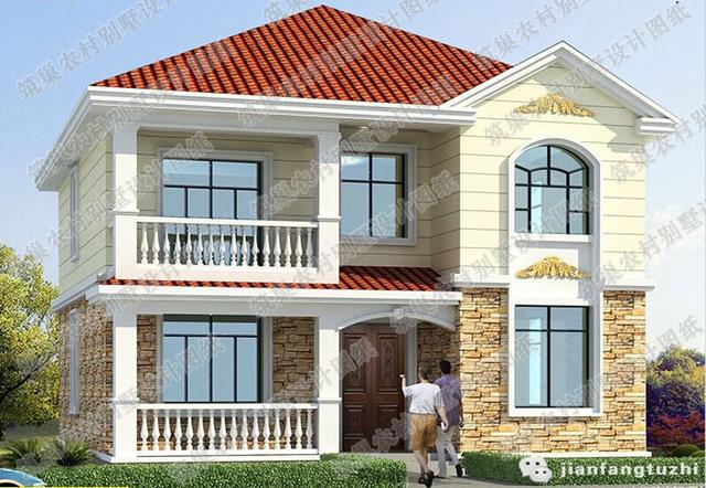 復(fù)式三層地中海風格別墅設(shè)計圖，豪華大氣